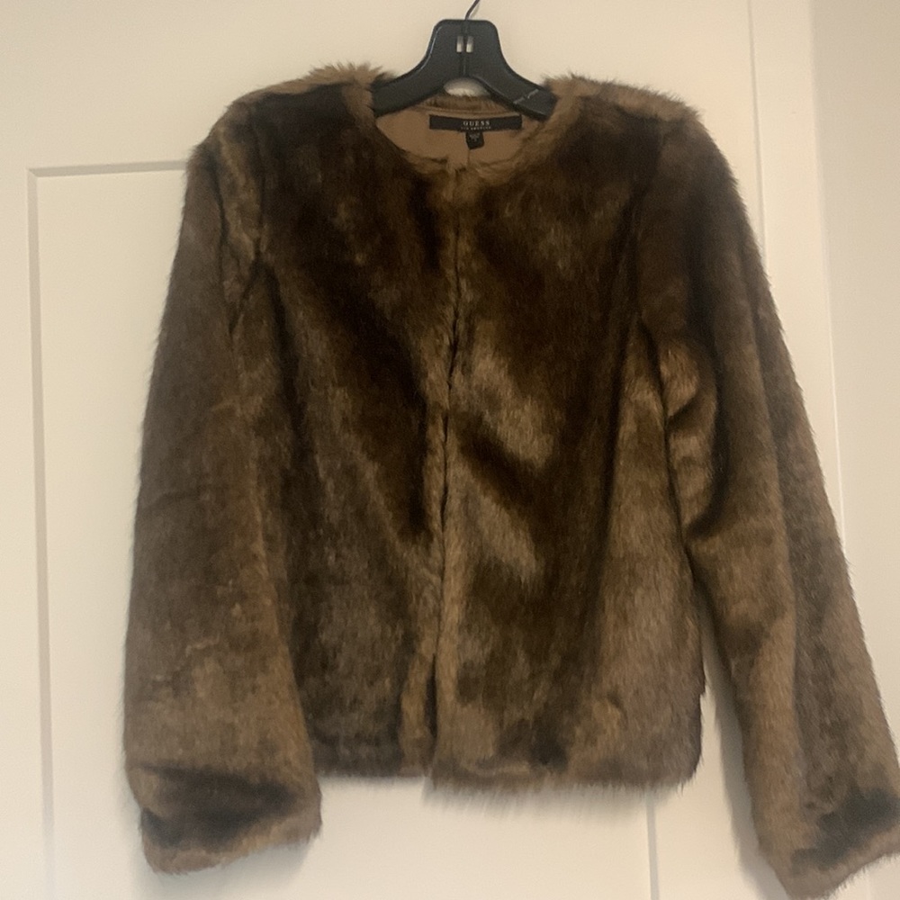 NWT Guess - Faux Fur Jacket - Small